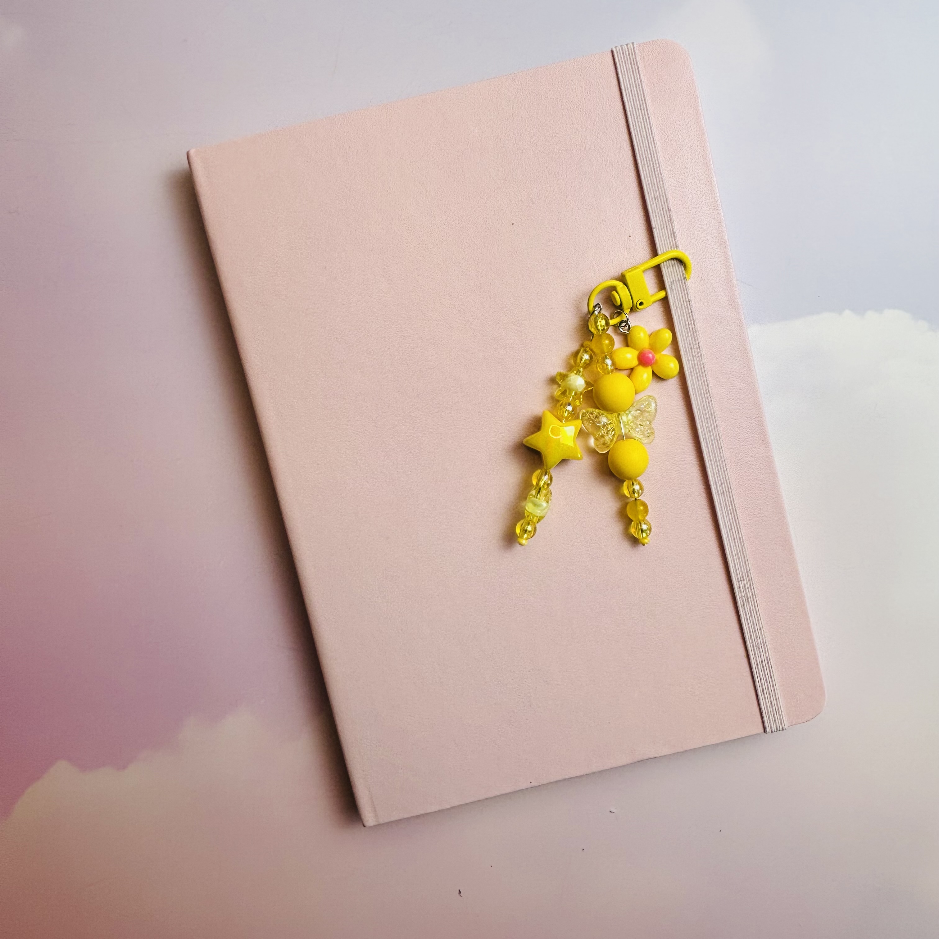 Yellow Daisy/Star/Bow Journal Charm