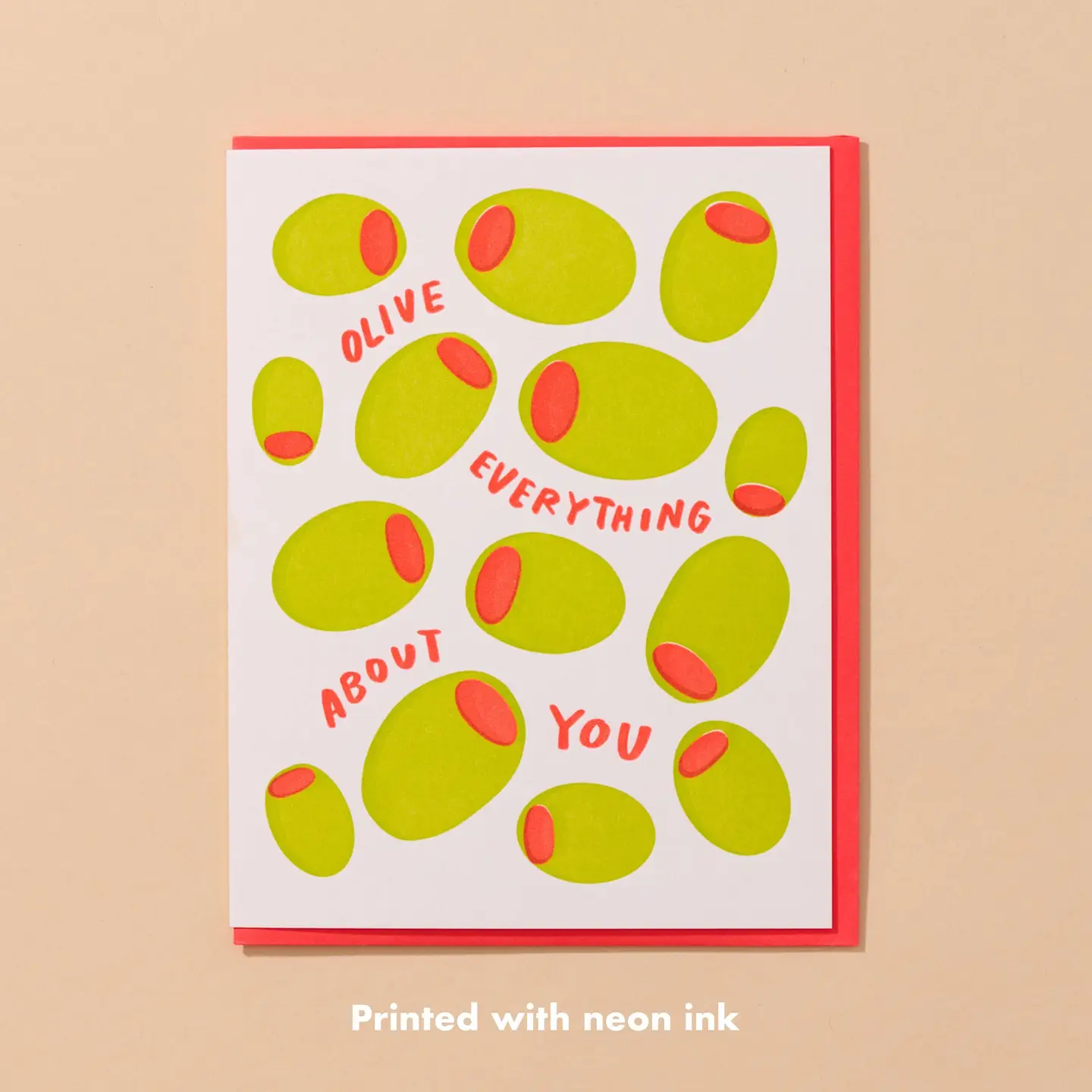 Olive You Greeting Card