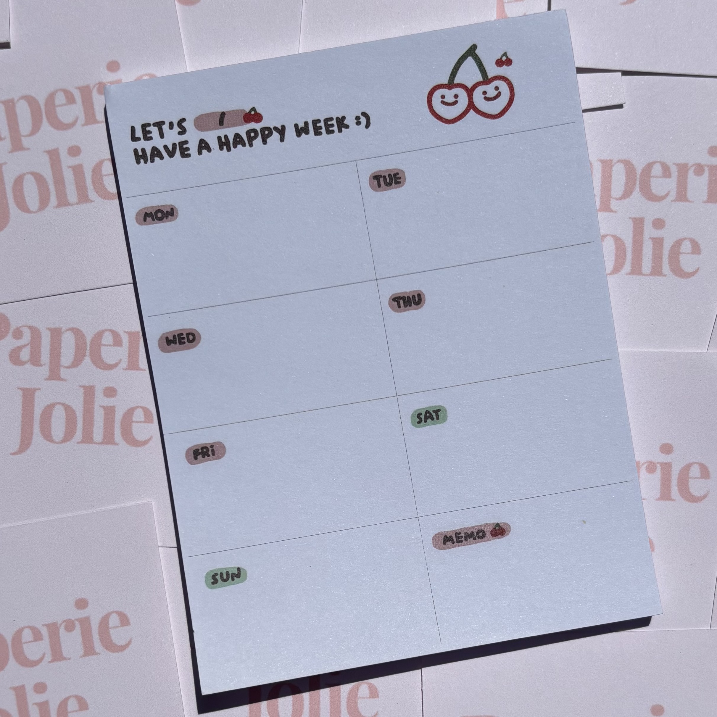 Cherry Notepad Set
