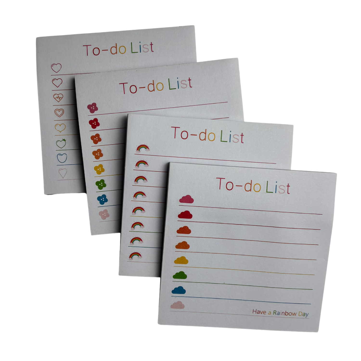 Rainbow To-Do Sticky Note Set