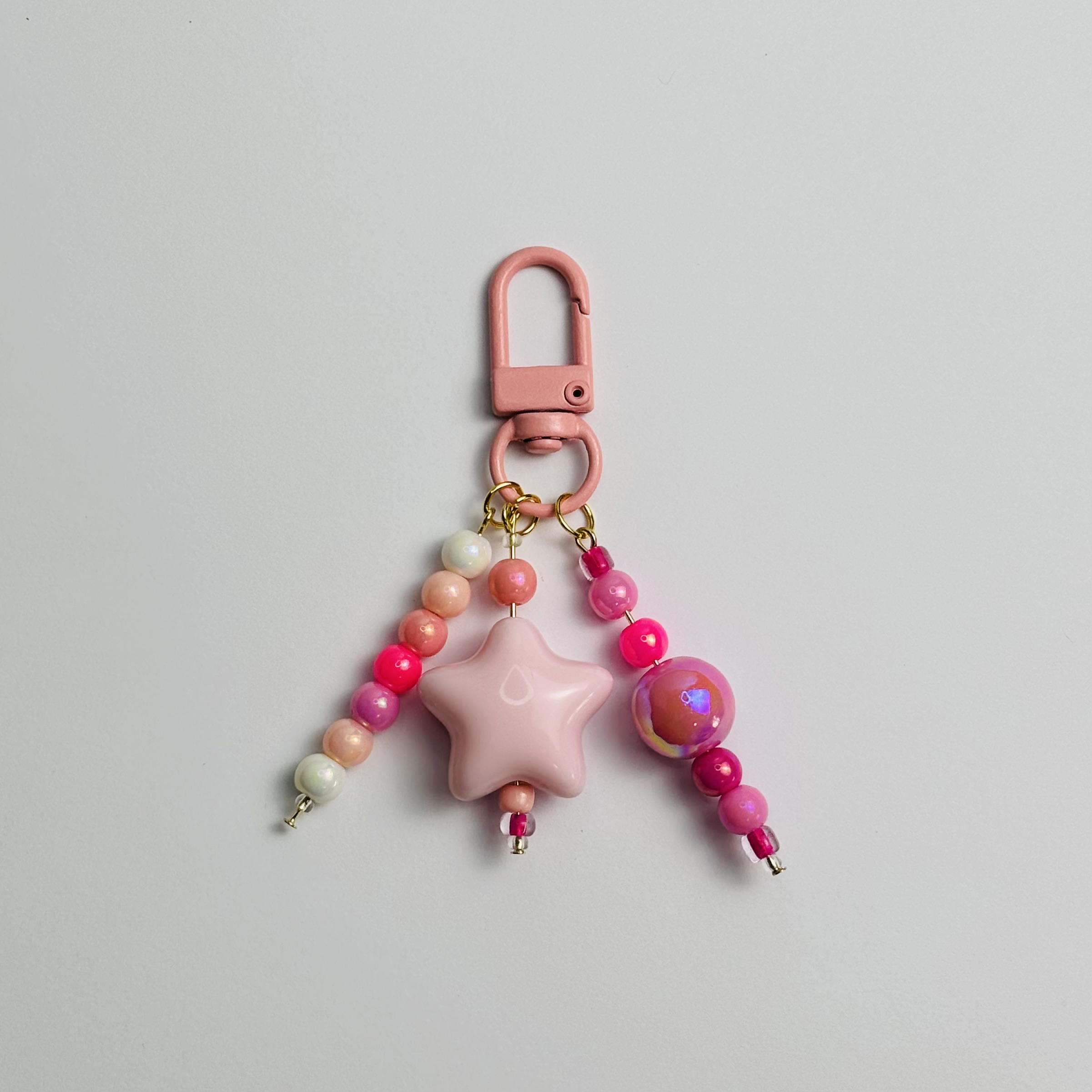 Pink Star Journal Charm
