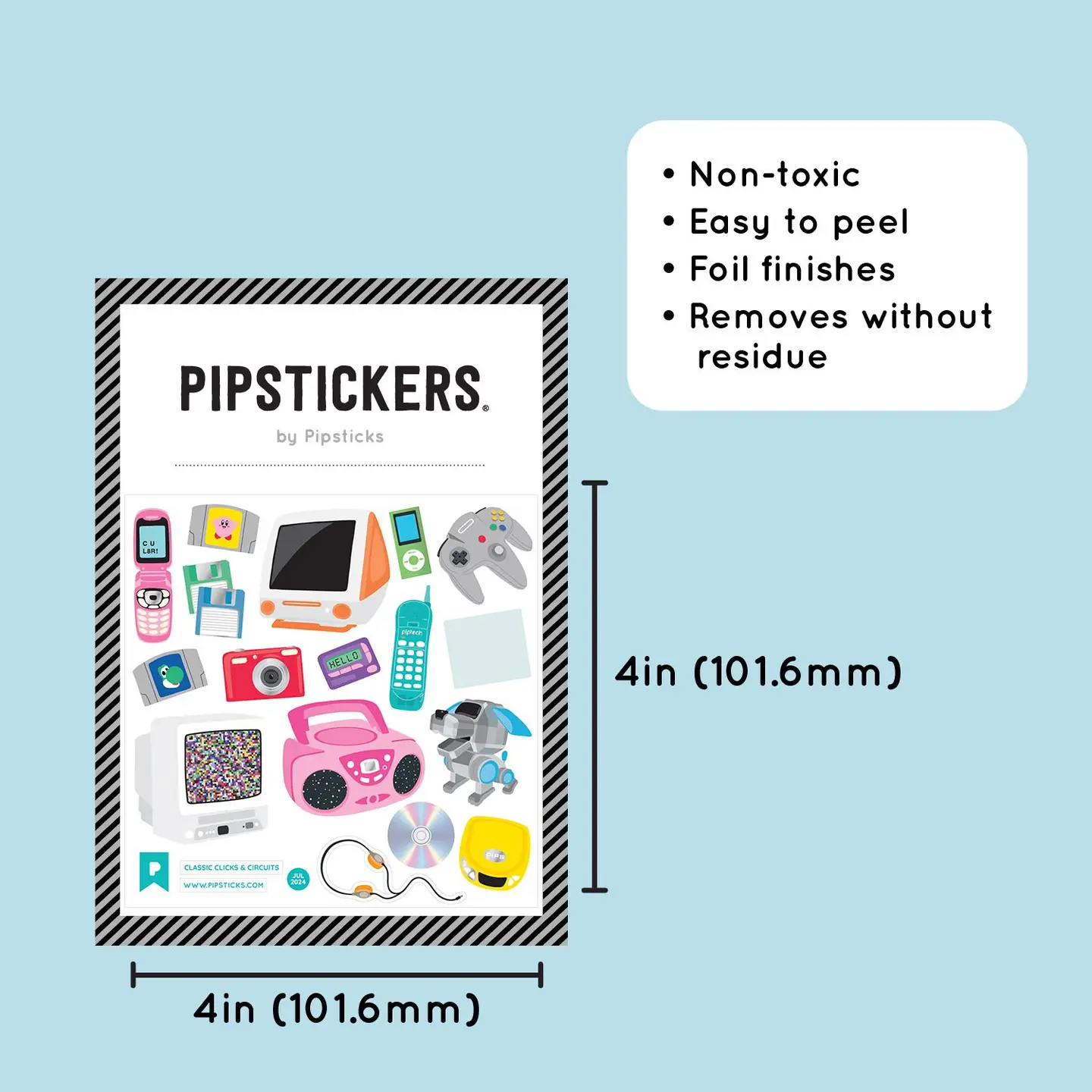 Classic Clicks and Circuits Stickers