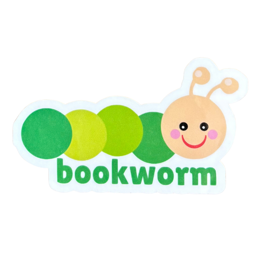 Bookworm Sticker