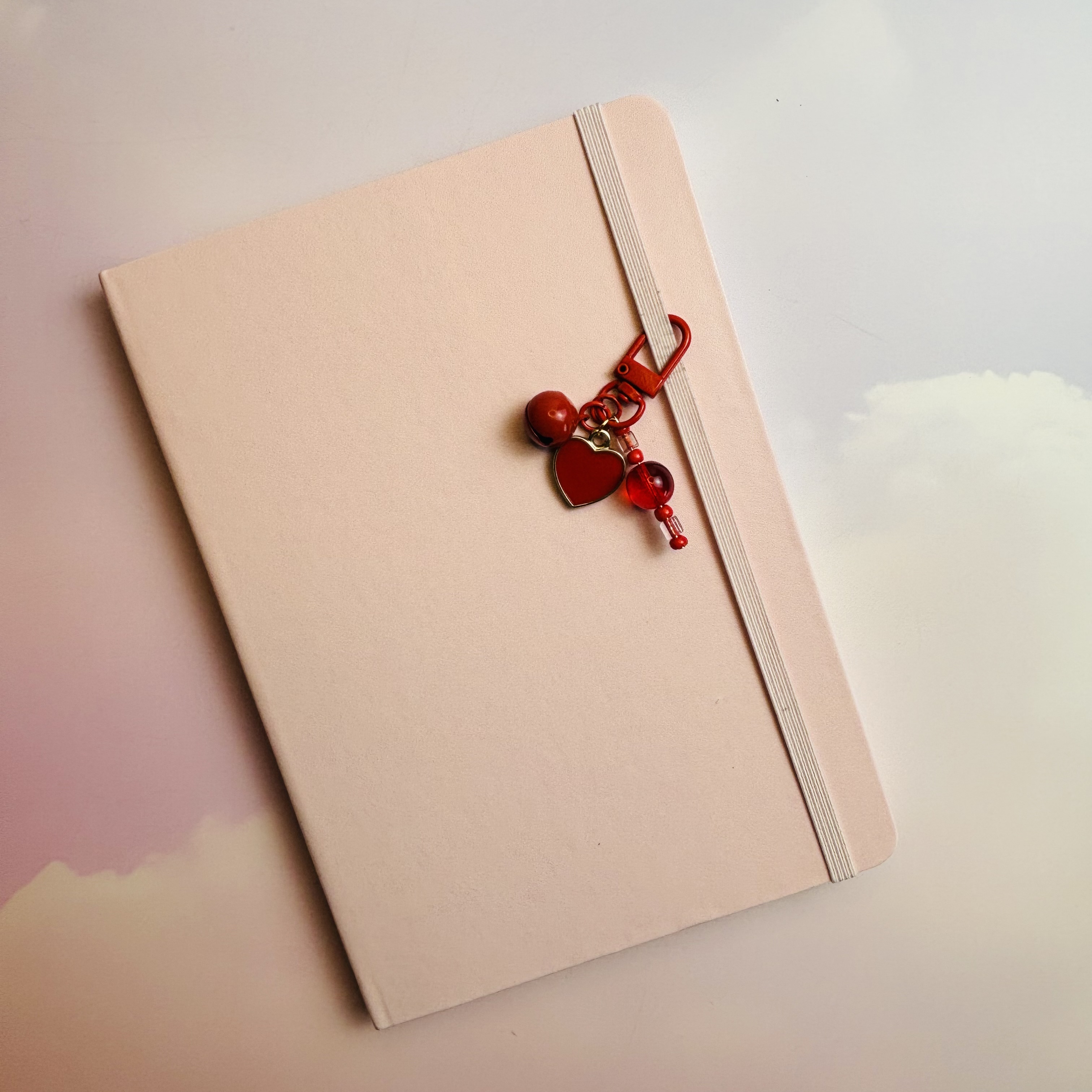 Red Heart Journal Charm