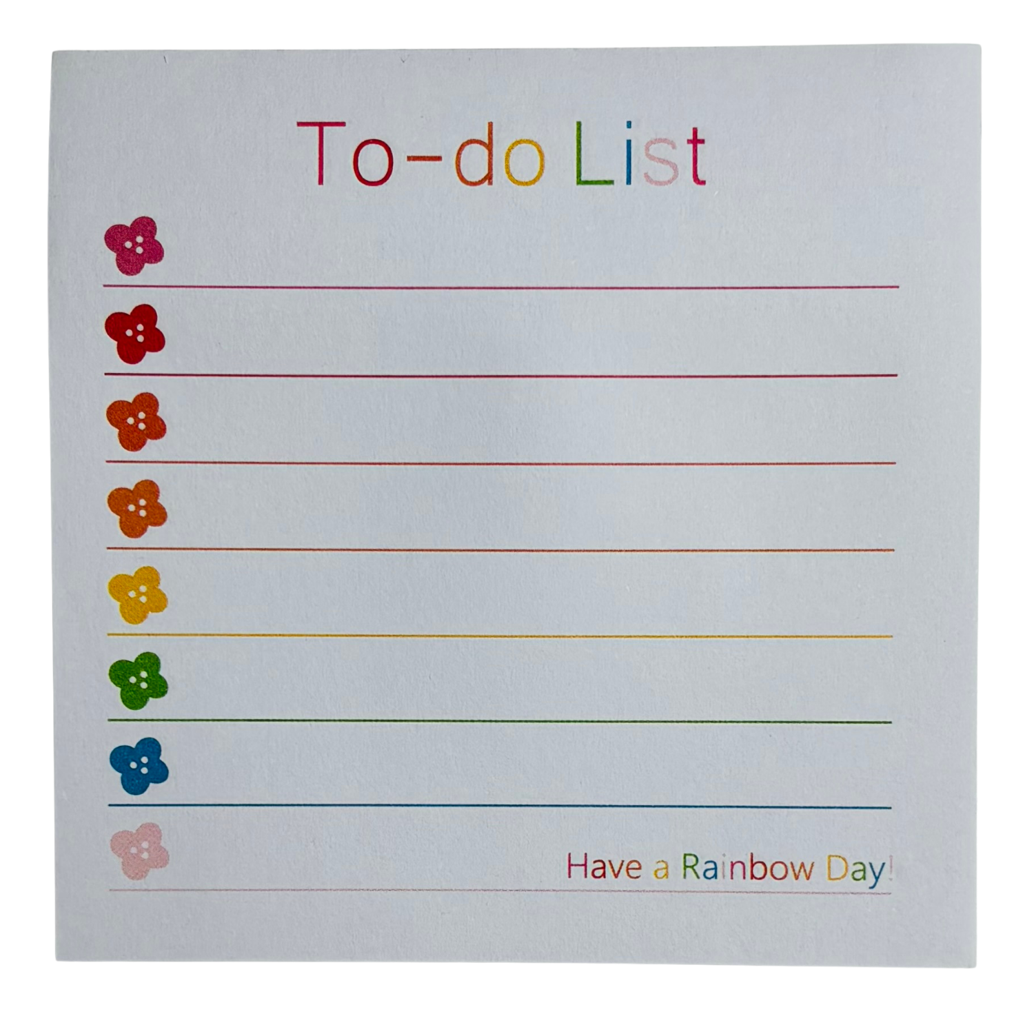 Rainbow To-Do Sticky Note Set