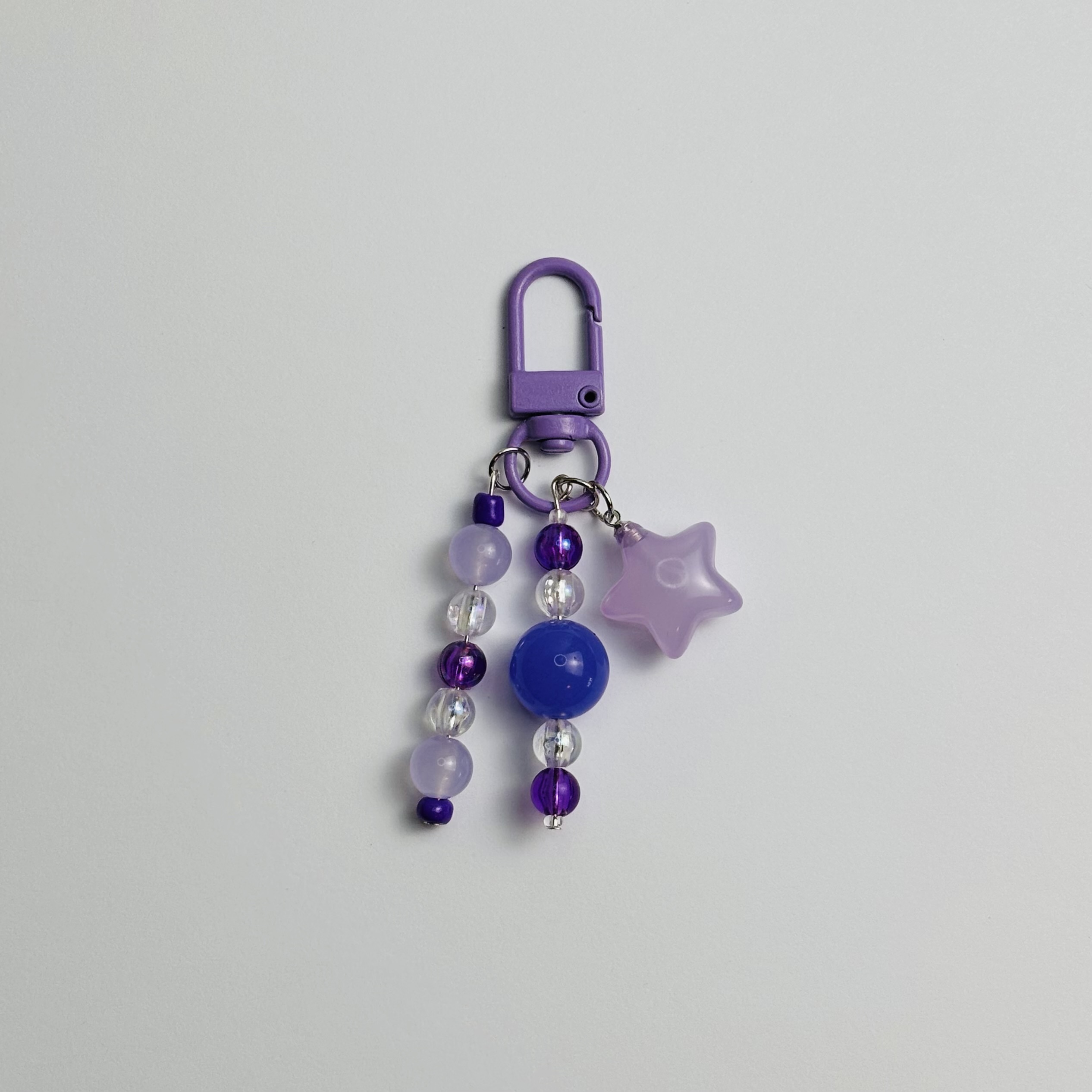 Purple Puffy Star Journal Charm
