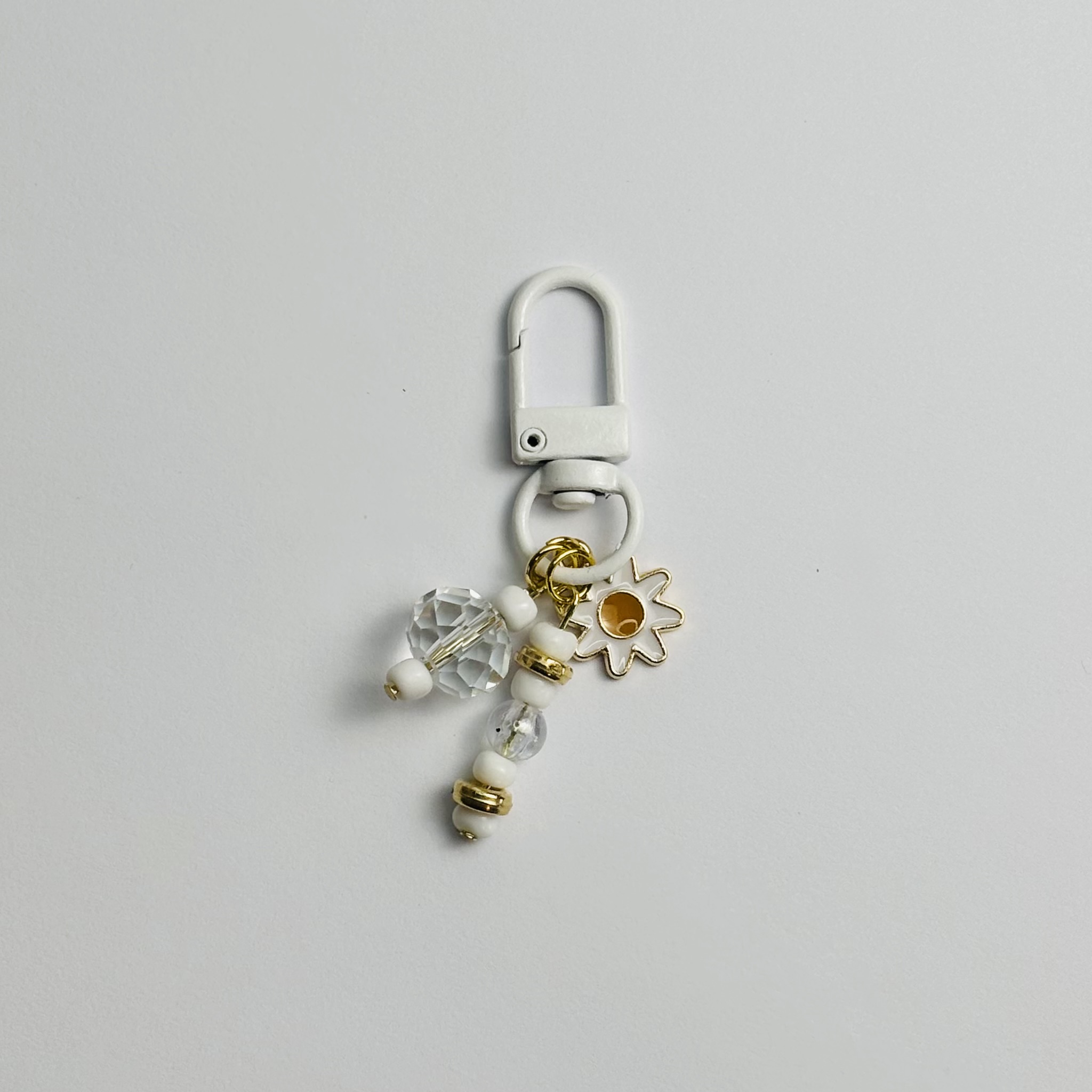 White Flower Journal Charm