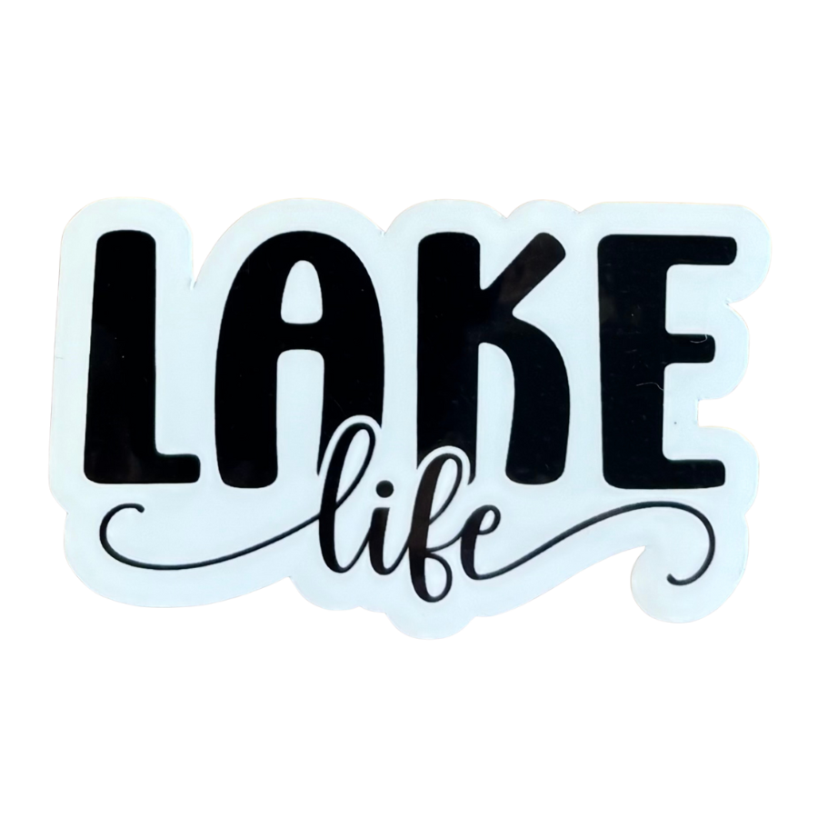 Lake Life Sticker - Black