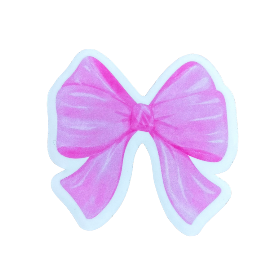 Pink Bow Sticker
