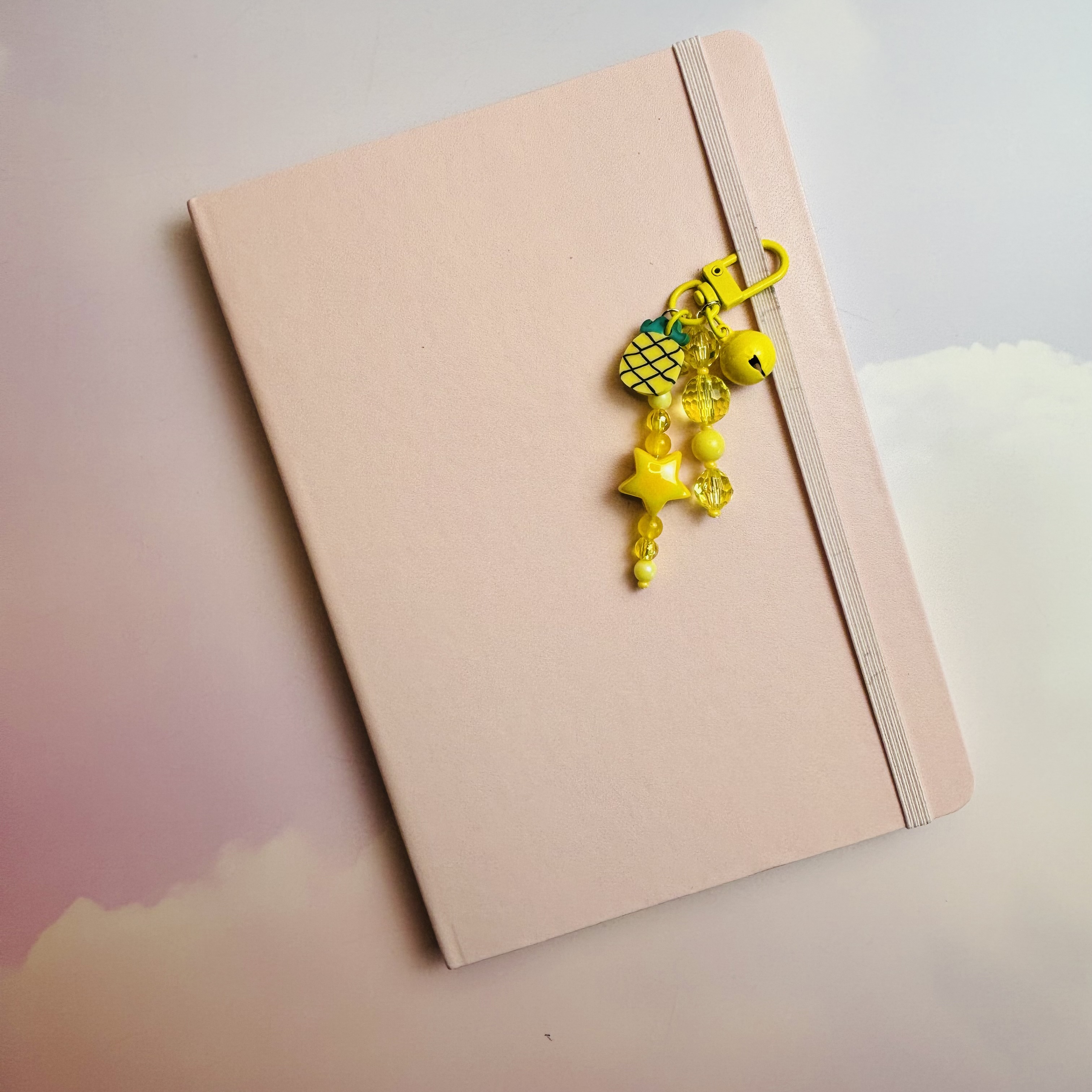Pineapple and Star Journal Charm