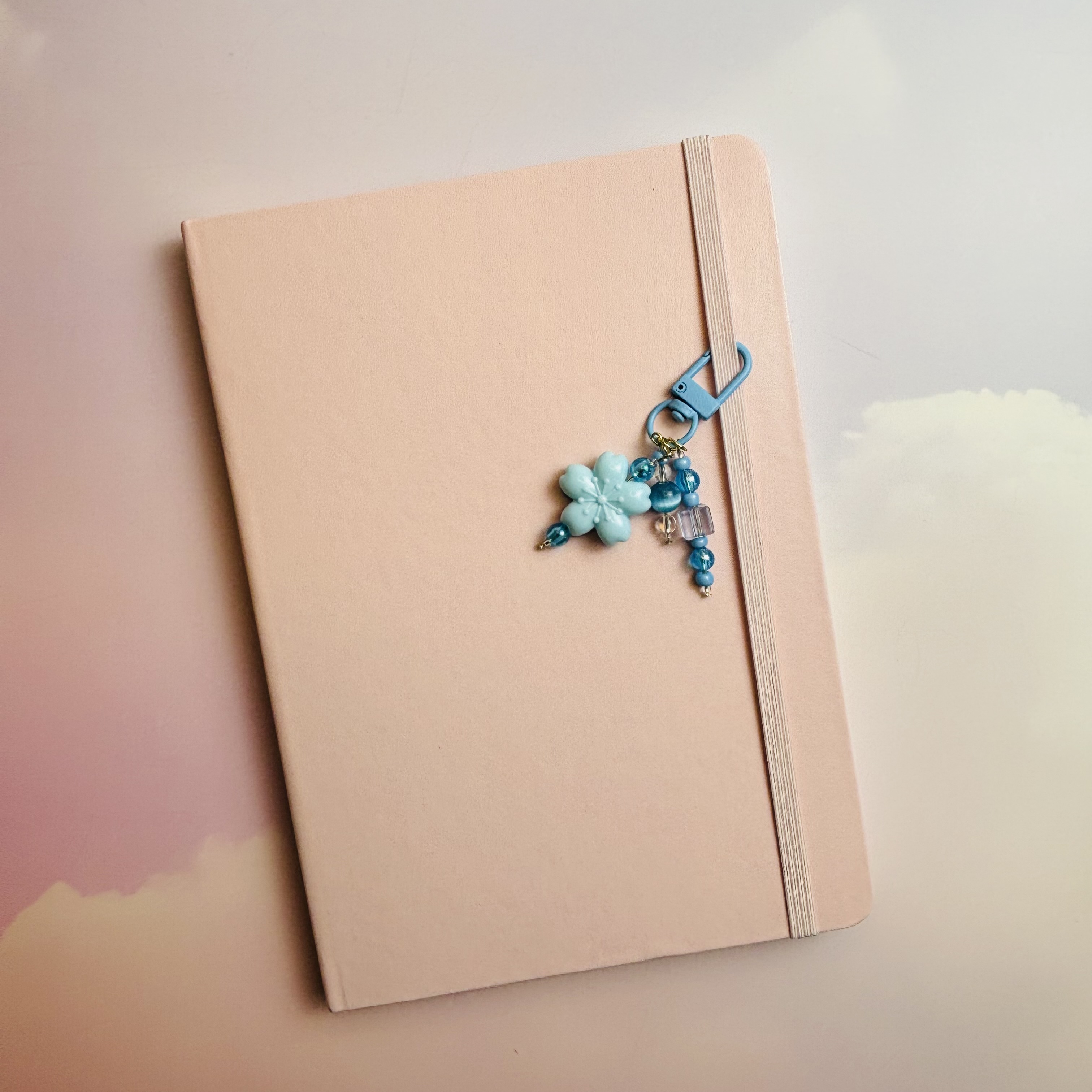 Blue Flower Journal Charm