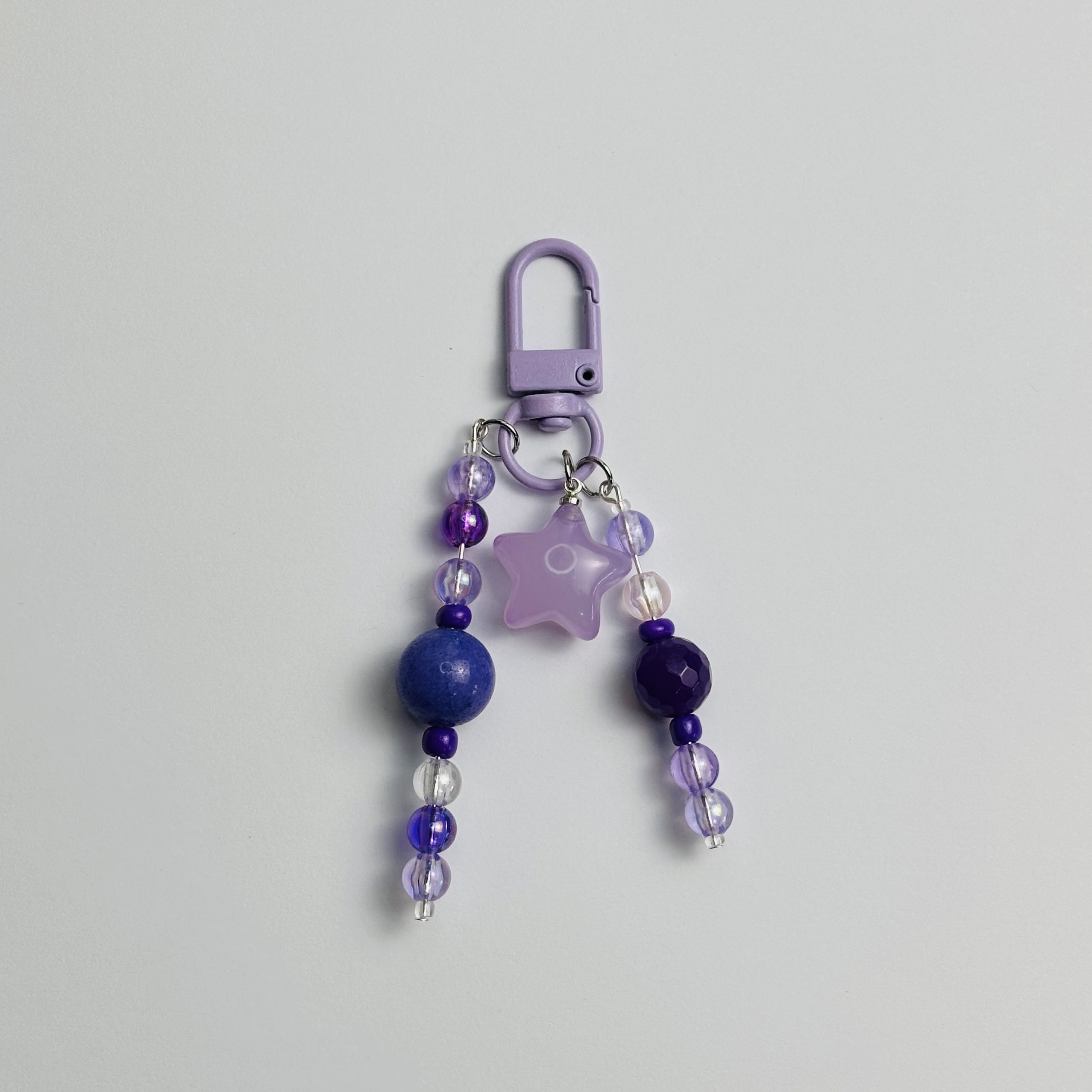 Purple Puffy Star Journal Charm