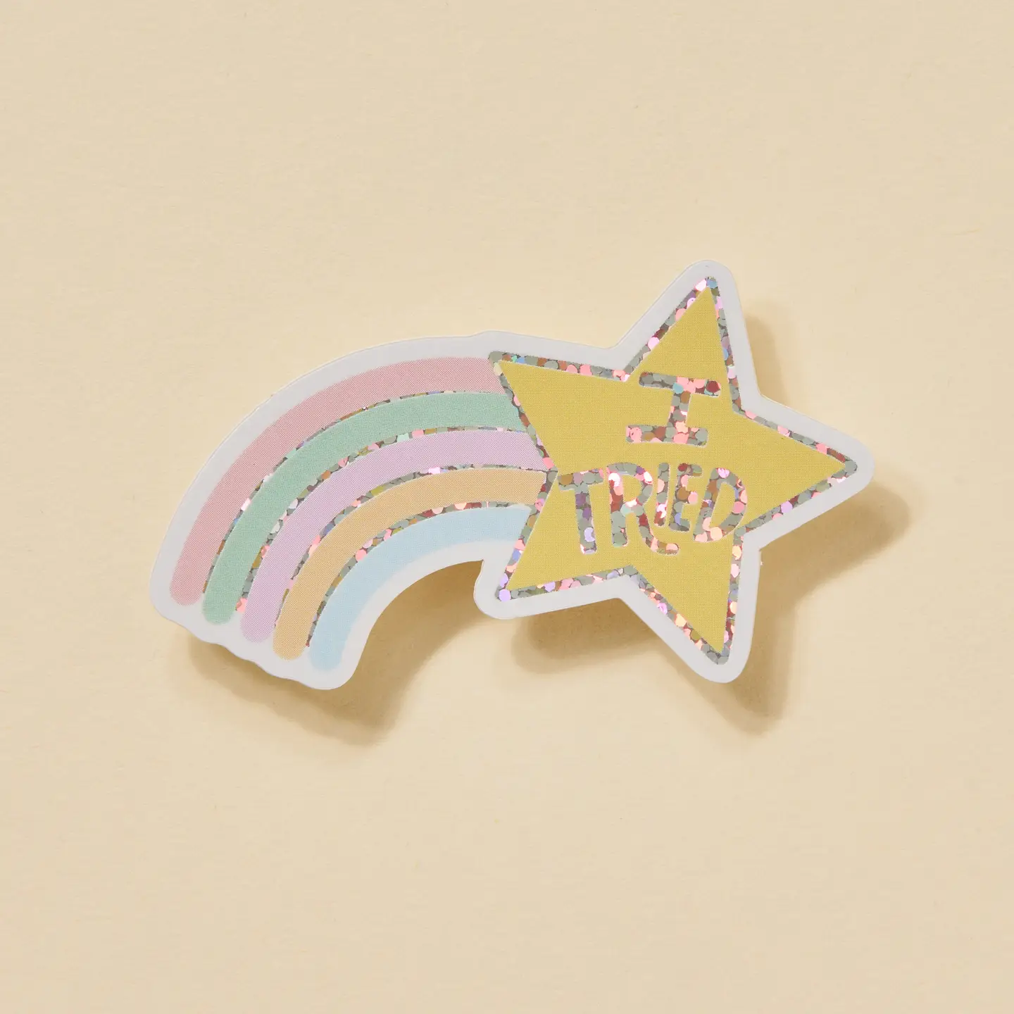 I Tried Sparkle Sticker