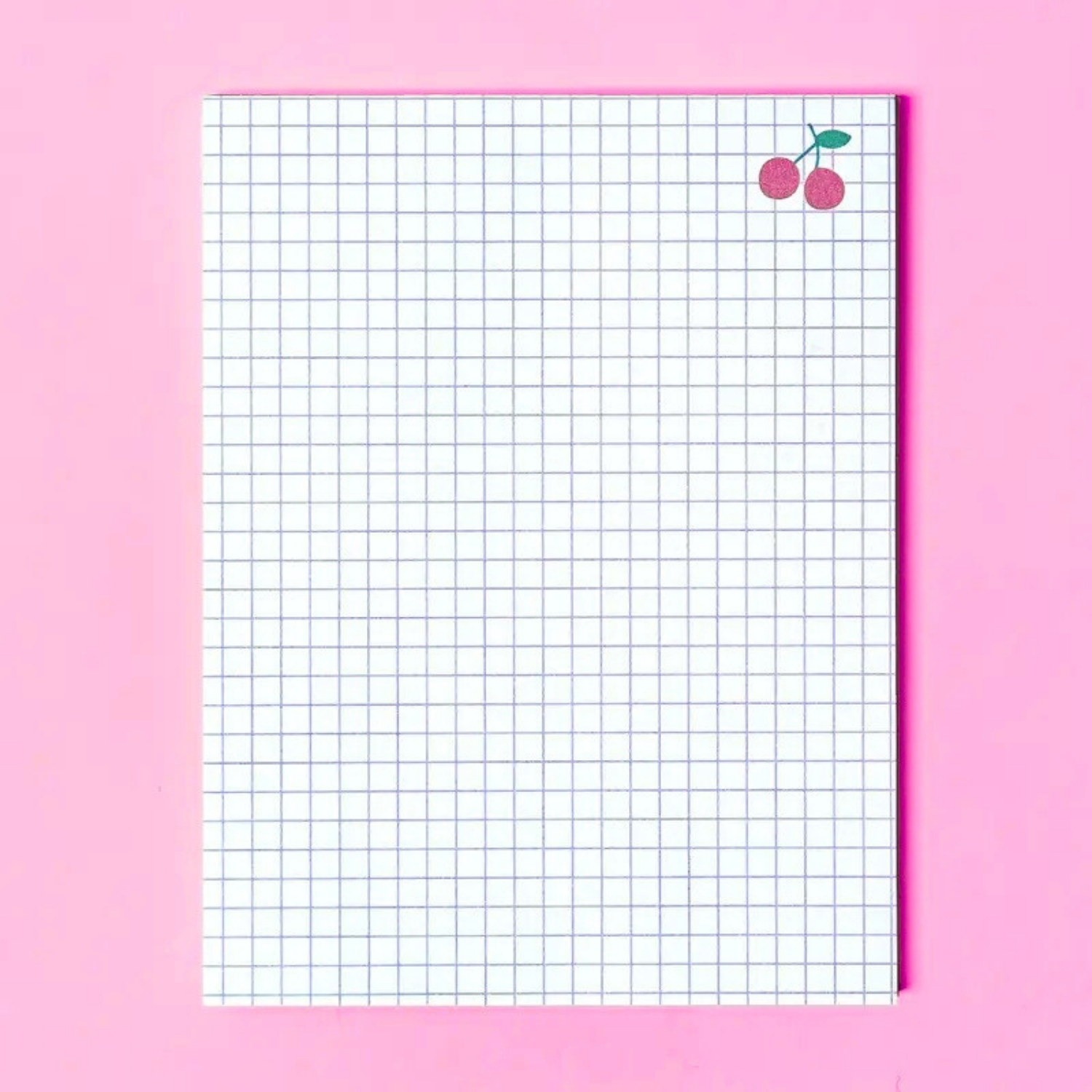 Cherry Grid Notepad