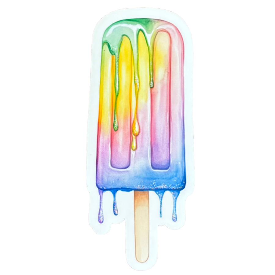 Watercolor Ice Pop Sticker
