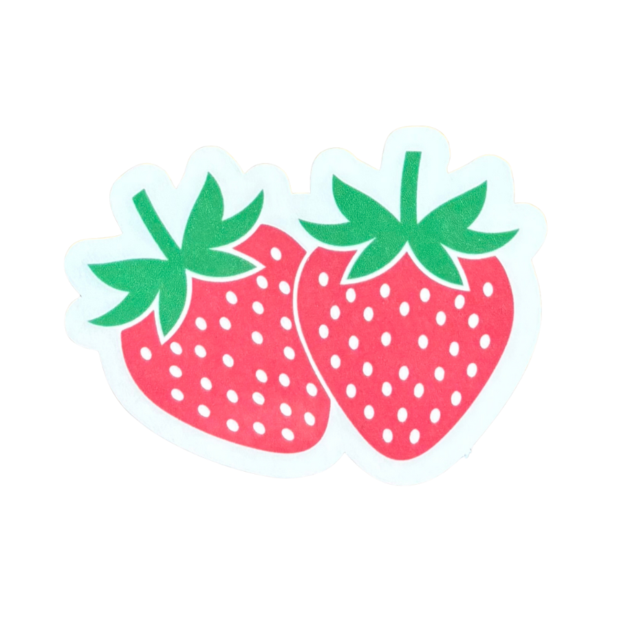 Strawberry Sticker - White Background