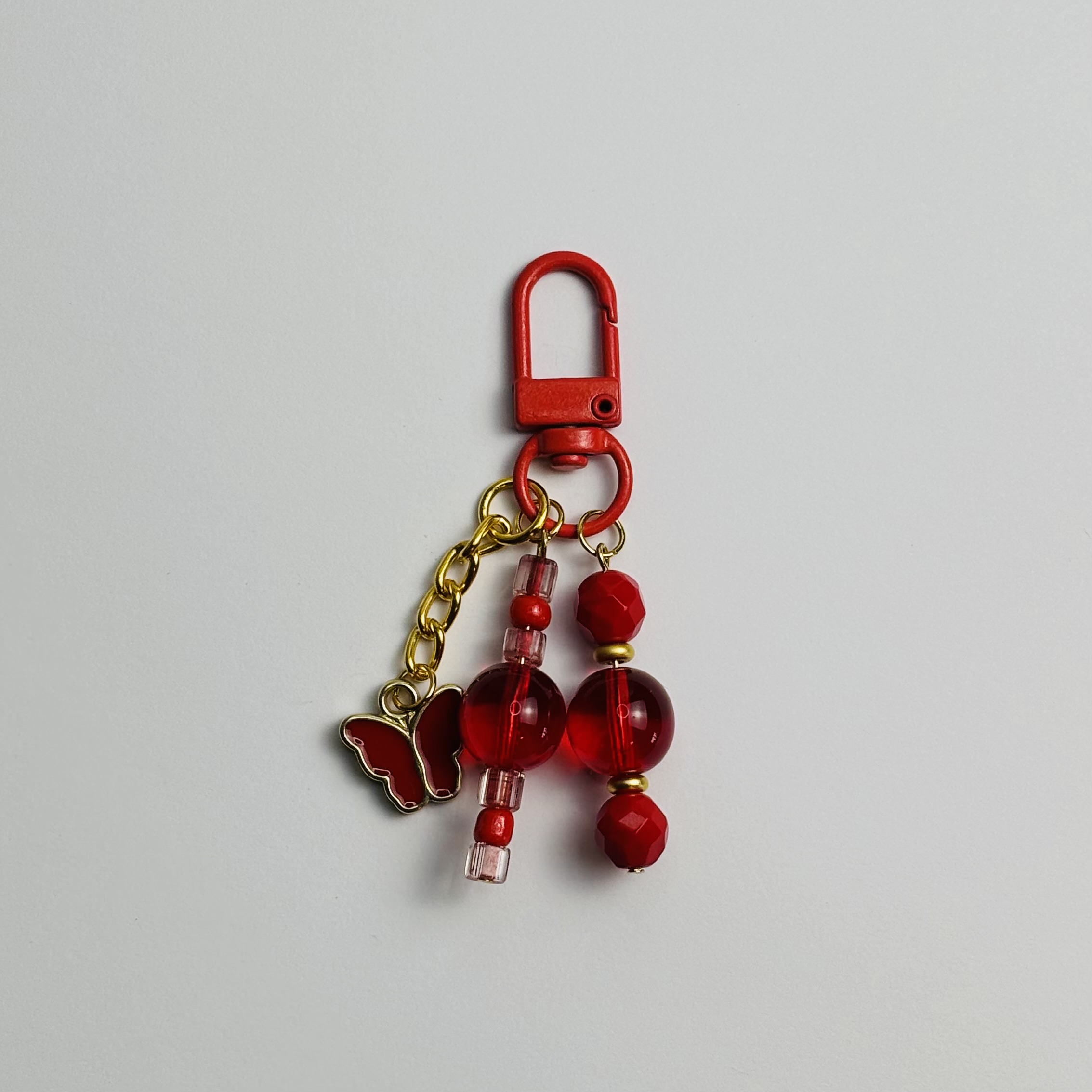 Red Butterfly Journal Charm