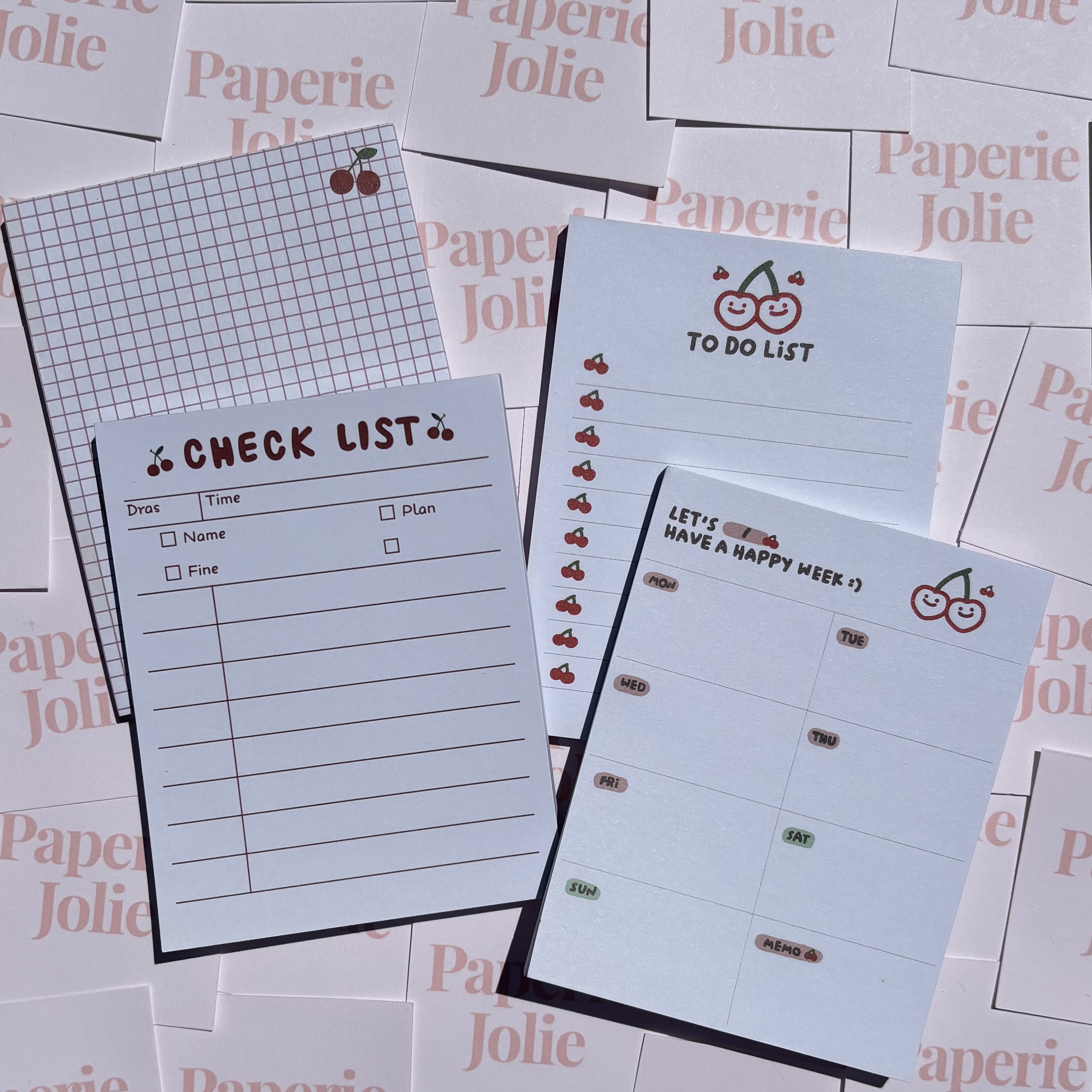 Cherry Notepad Set