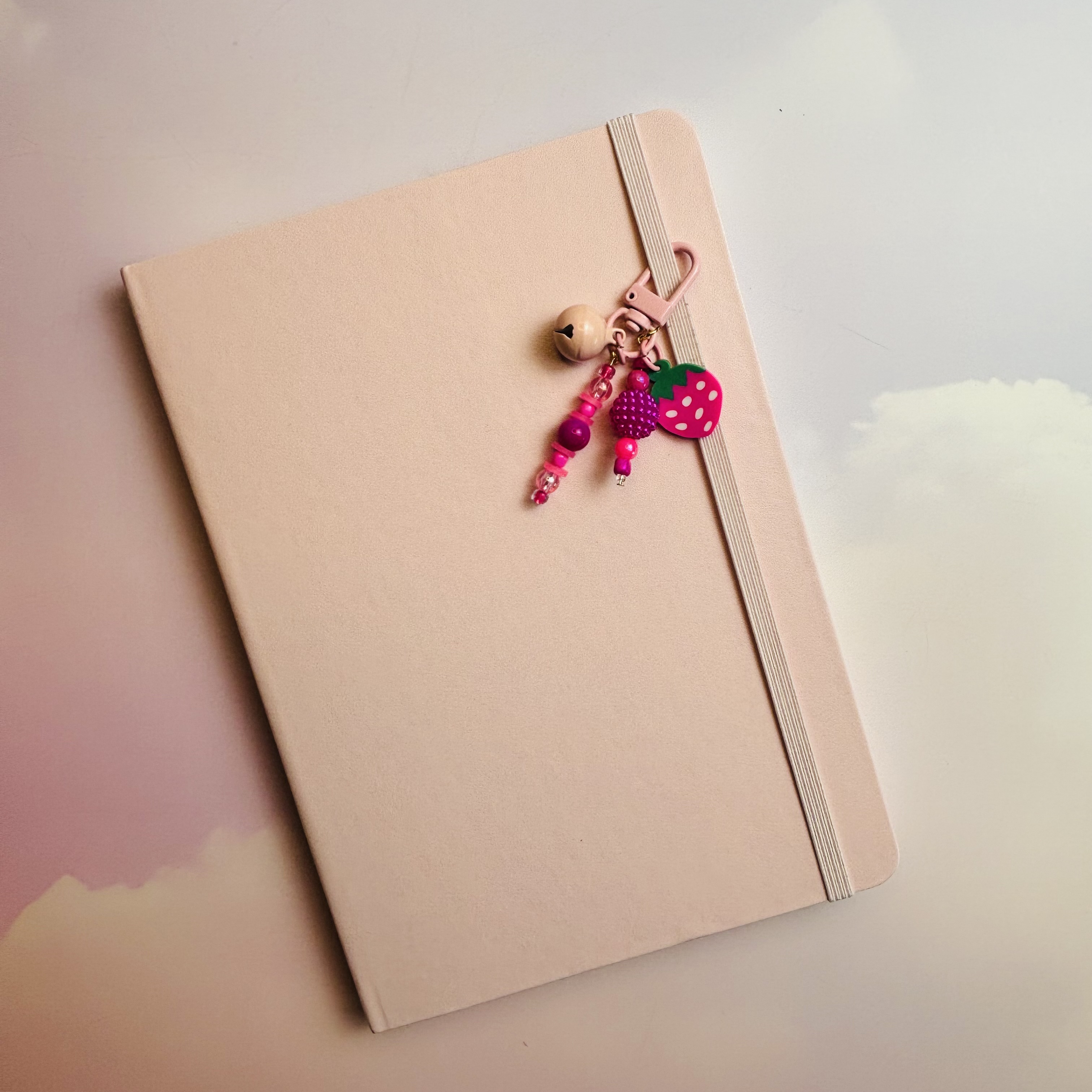 Strawberry Journal Charm