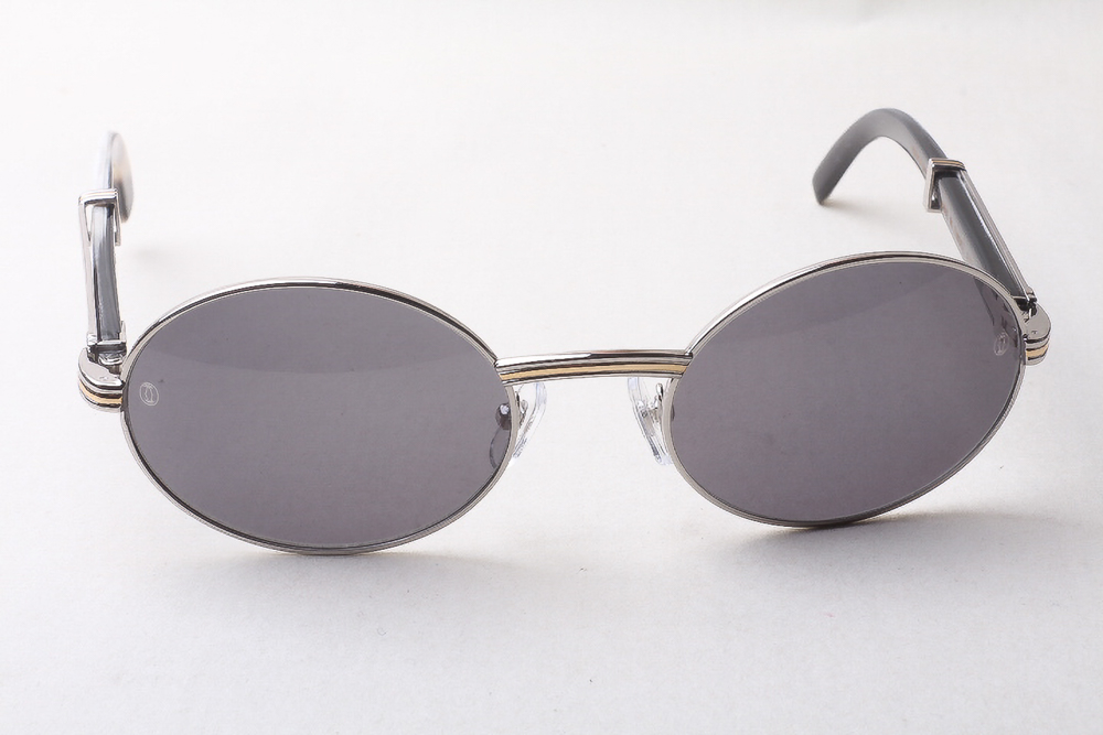 Oval Carti Buffs (Silver/Purple Tint)