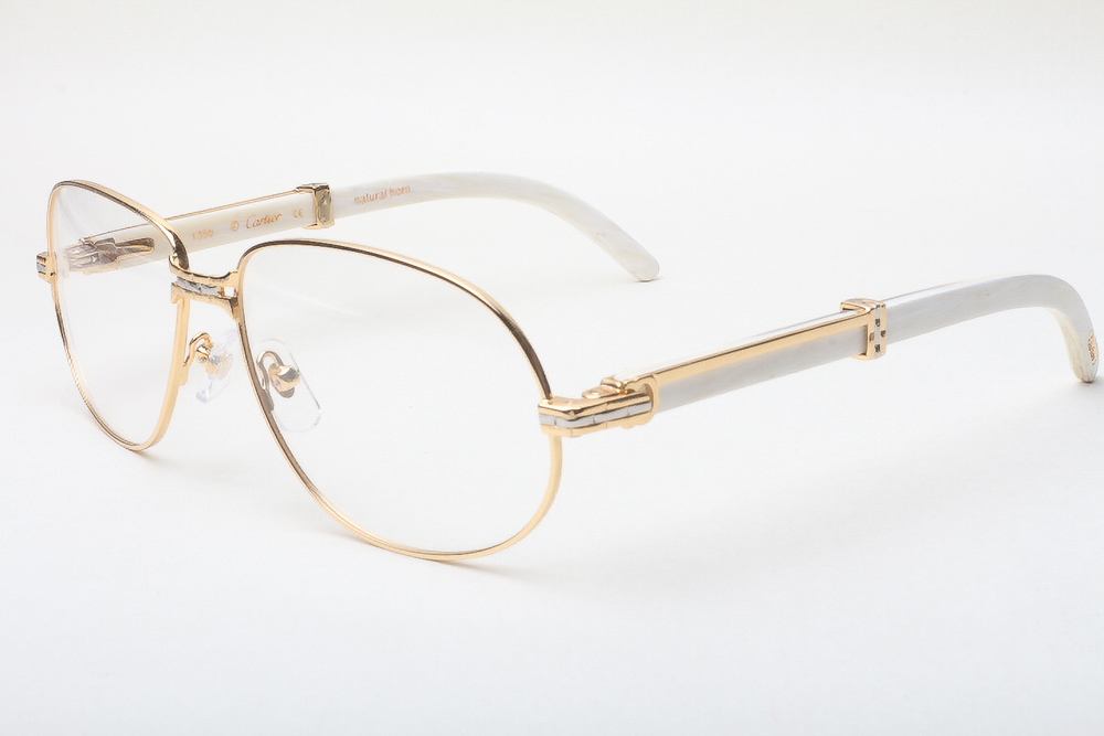Aviator Carti All White Buffs (Brown Tint)