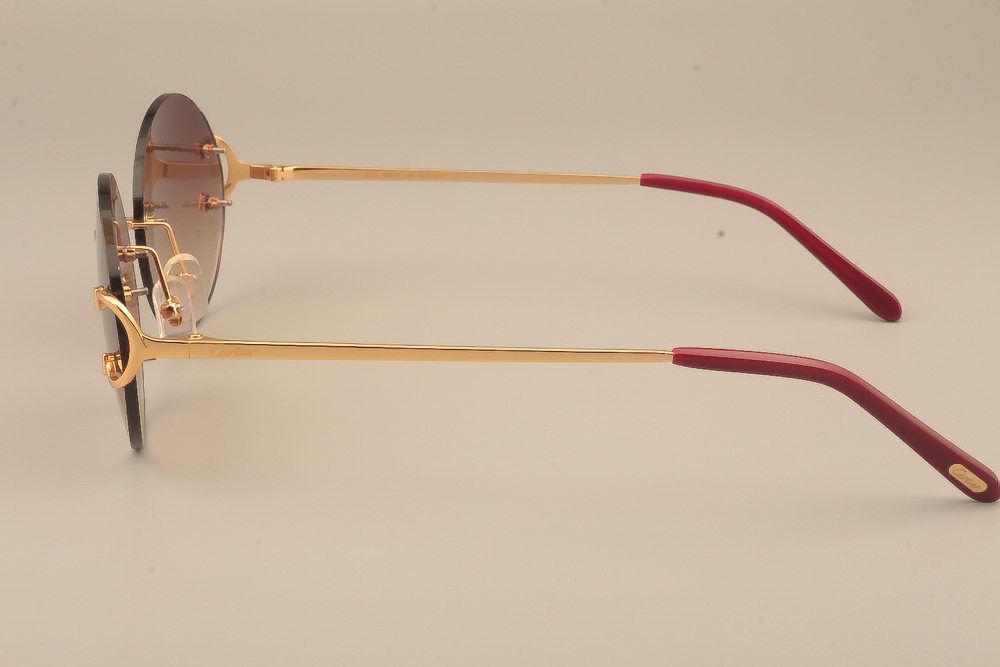 Carti Big C Circle Lense Sunglasses (Brown Tint)
