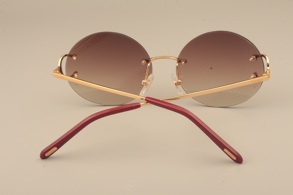Carti Big C Circle Lense Sunglasses (Brown Tint)