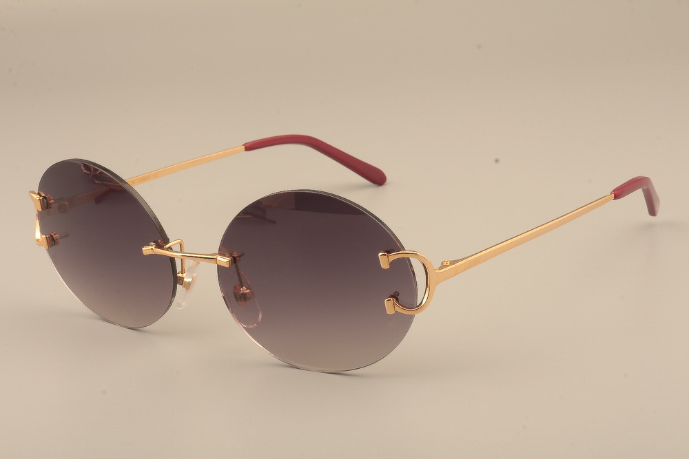 Carti Big C Circle Lense Sunglasses (Black Tint)