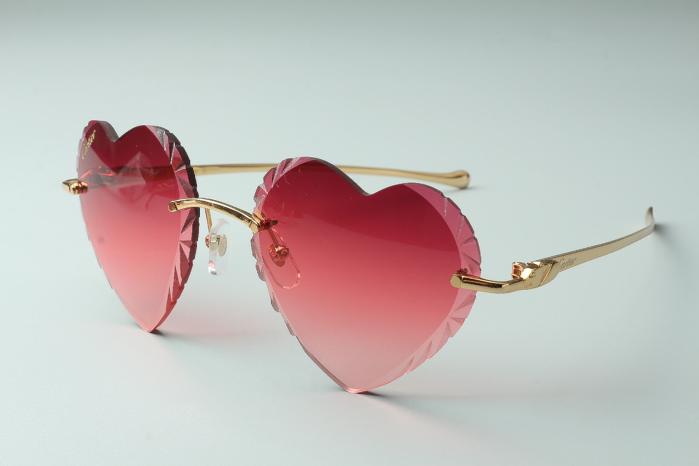 Heart Shaped Panther Buffs (Diamond Cut/Pink Tint) 