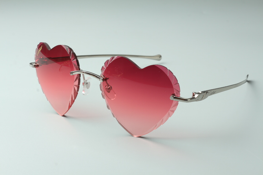 Heart Shaped Panther Buffs (Diamond Cut/Pink Tint) 