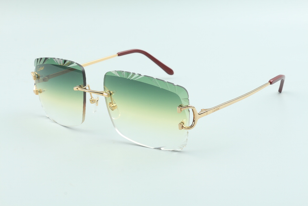 Diamond-Cut Carti Big C Wires (Green Tint)