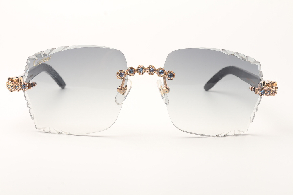 Blue Flower Diamond Carti White Buffs (Diamond Cut/Grey)