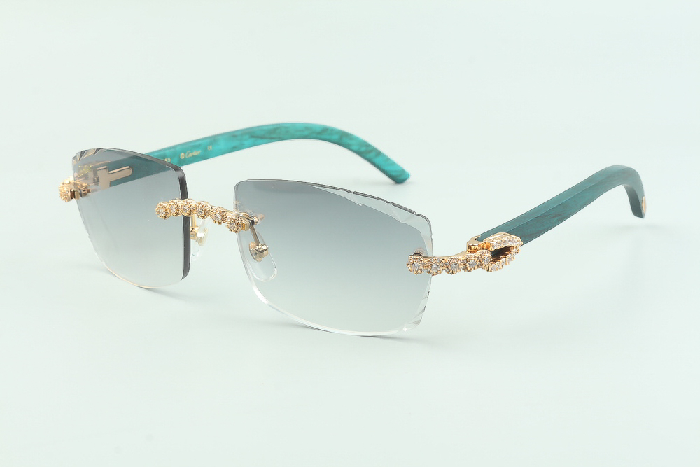 Flower Diamond Teal Carti Woods (Diamond Cut/Grey Tint)