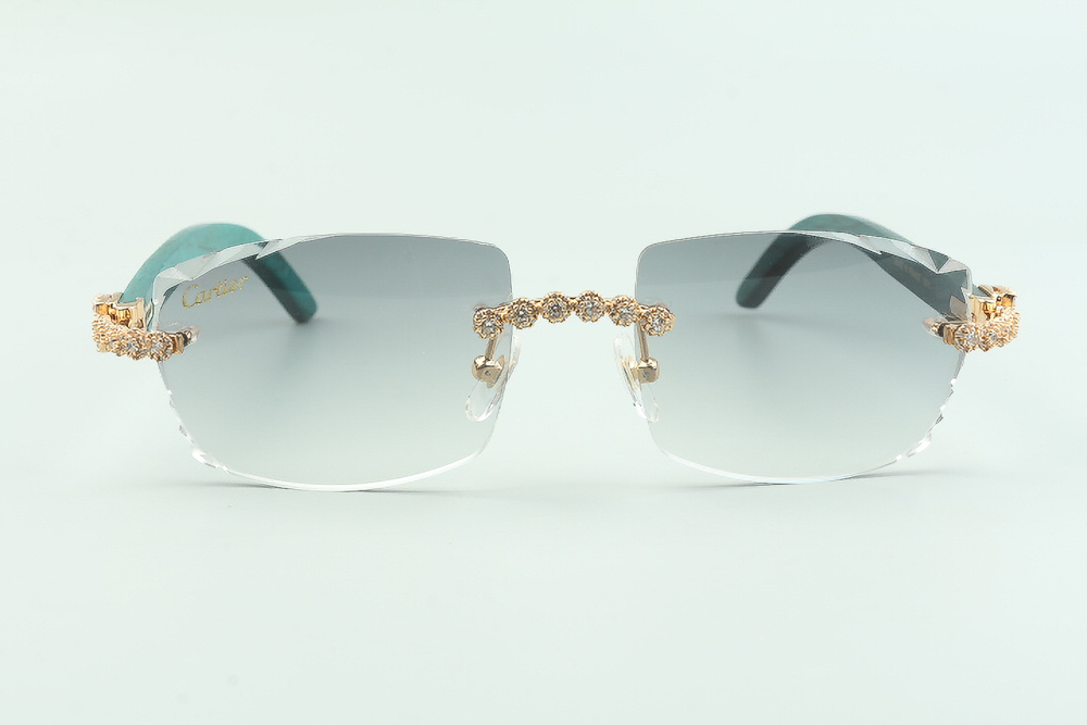 Flower Diamond Teal Carti Woods (Diamond Cut/Grey Tint)