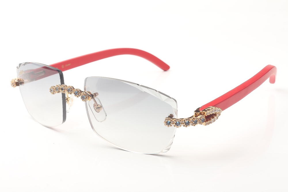 Blue Flower Diamond Red Carti Woods (Diamond Cut/Grey Tint)