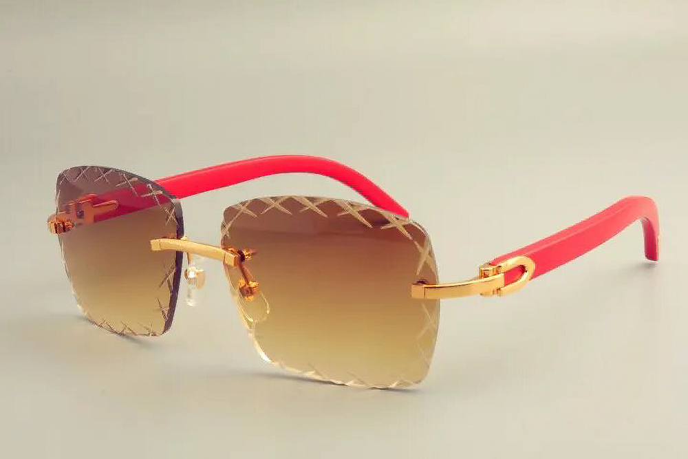 Red Carti Woods (Shark Cut/Brown Tint)