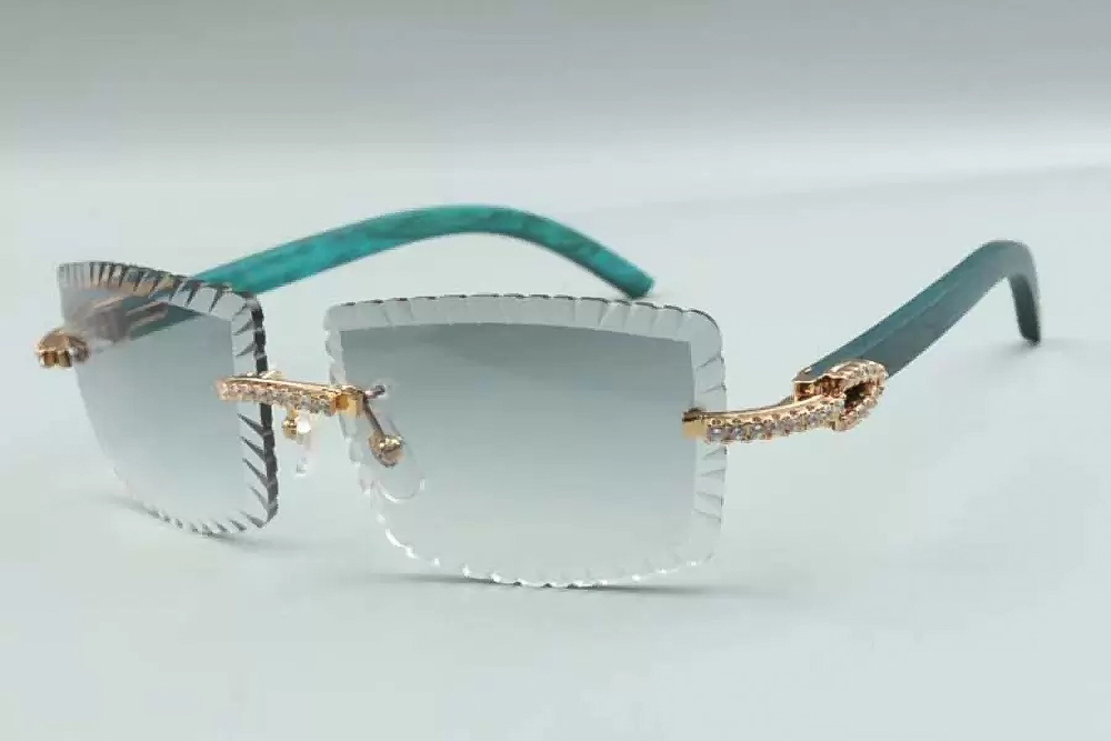 Diamond Teal Carti Woods 3 (Diamond Cut/Grey Tint)
