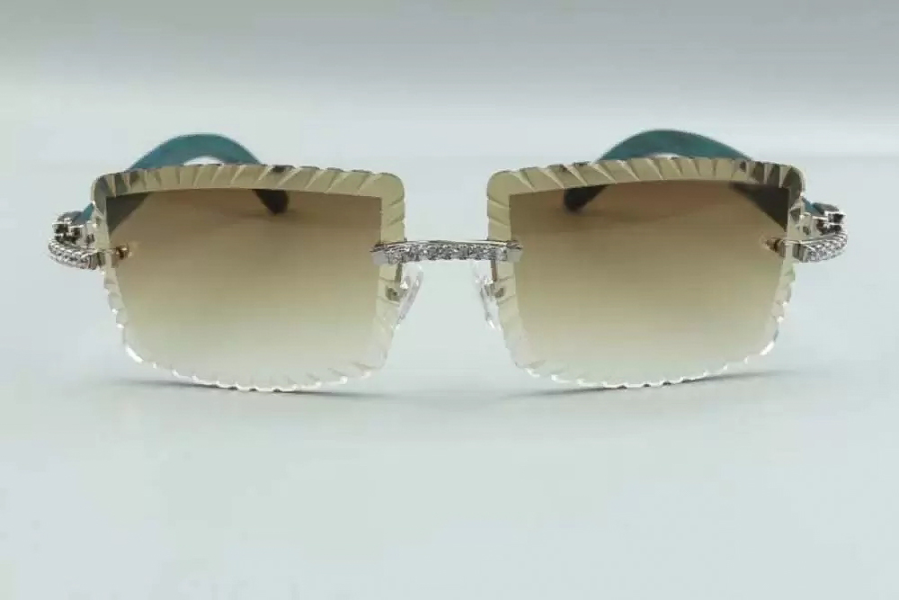 Diamond Teal Carti Woods 3 (Diamond Cut/Brown Tint)