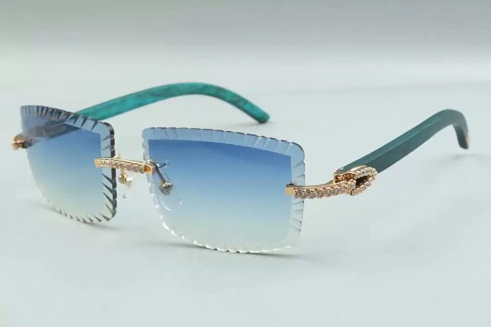 Diamond Teal Carti Woods 3 (Diamond Cut/Blue Tint)