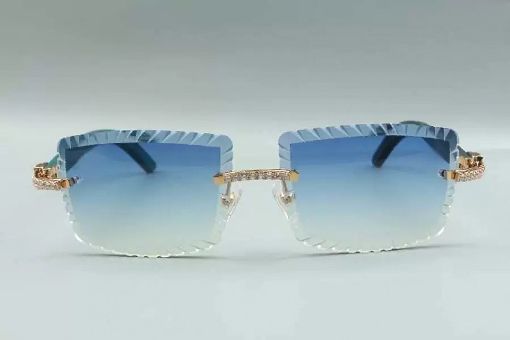 Diamond Teal Carti Woods 3 (Diamond Cut/Blue Tint)
