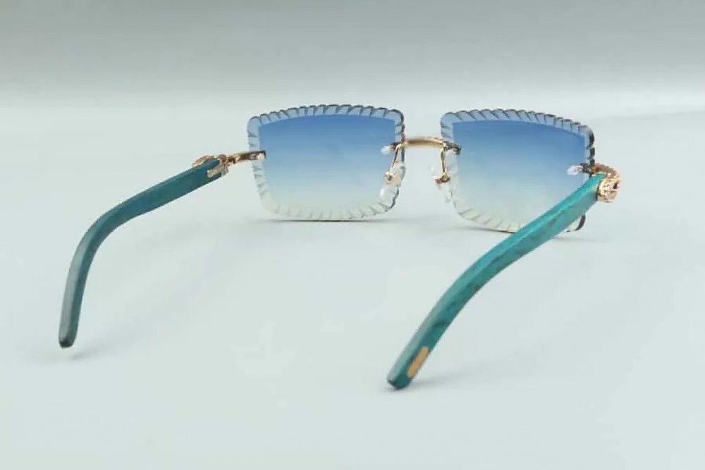 Diamond Teal Carti Woods 3 (Diamond Cut/Blue Tint)