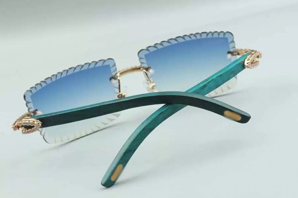 Diamond Teal Carti Woods 3 (Diamond Cut/Blue Tint)