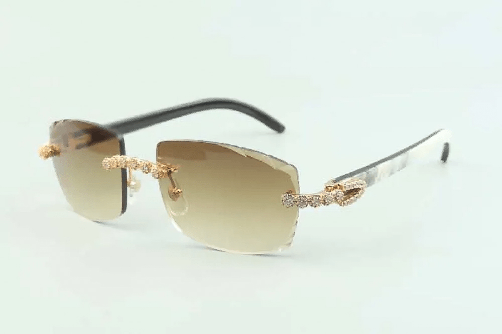 Flower Diamond Carti White Buffs (Diamond Cut/Brown Tint)