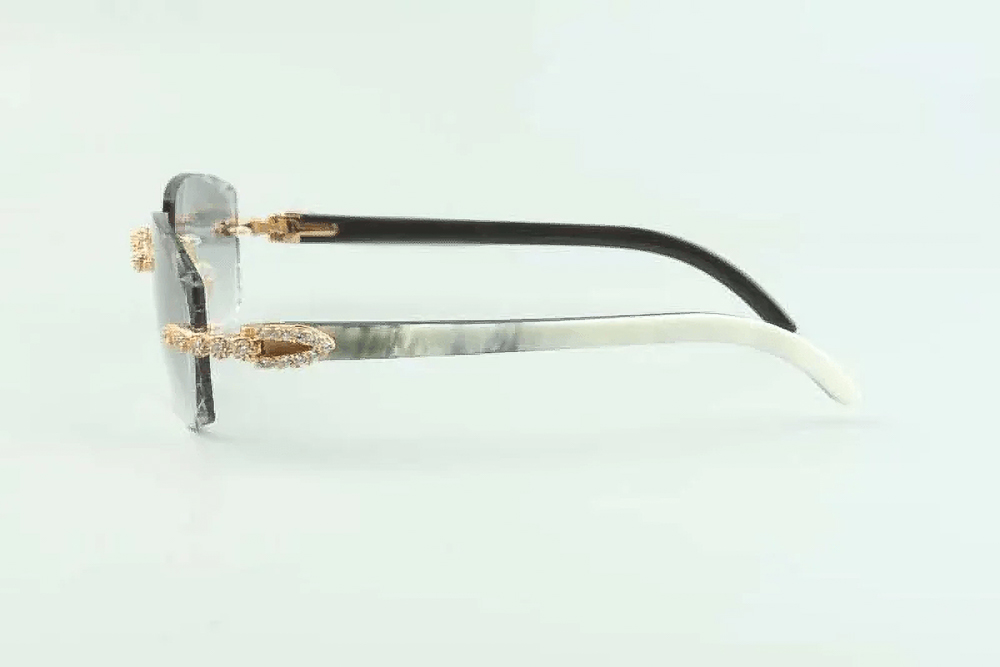 Flower Diamond Carti White Buffs (Diamond Cut/Grey Tint)