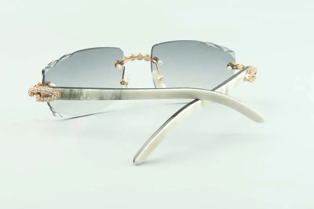Flower Diamond Carti White Buffs (Diamond Cut/Grey Tint)
