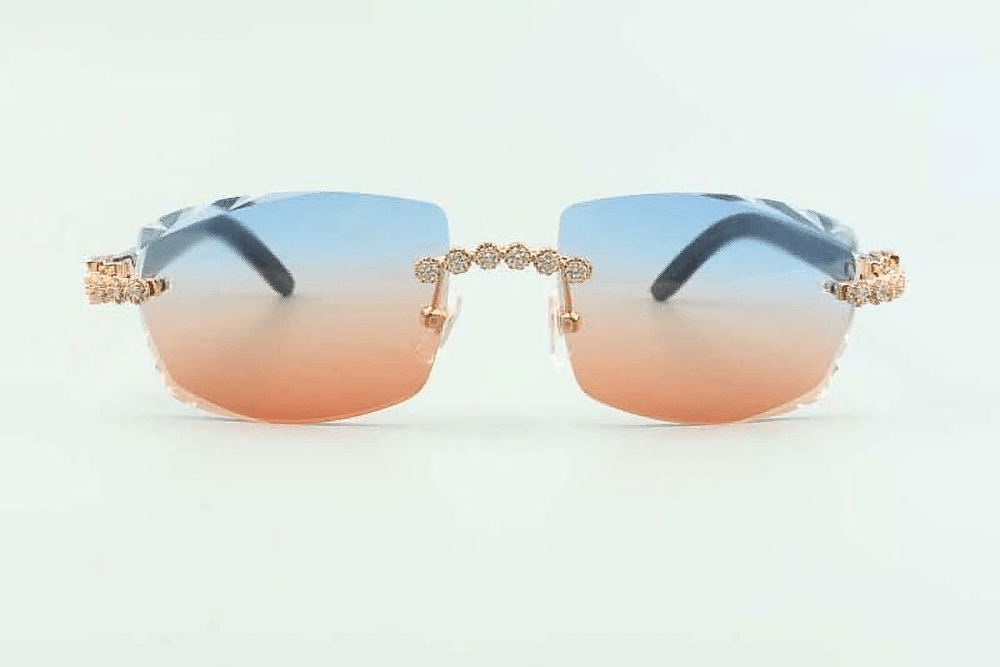 Flower Diamond Carti White Buffs (Diamond Cut/Blue and Red Tint)