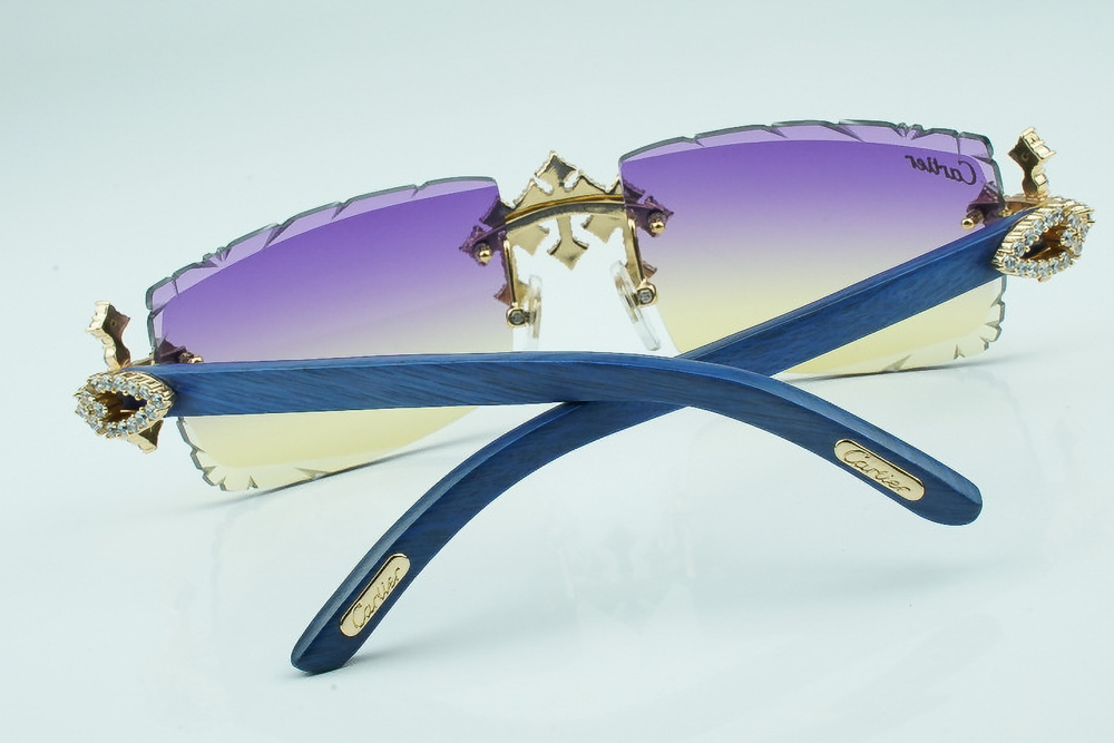 Diamonds Triple Cross Carti Blue Woods (Diamond Cut/Purple and Tan Tint) 