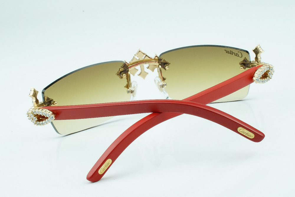 Diamonds Triple Cross Carti Red Woods (Brown Tint) 