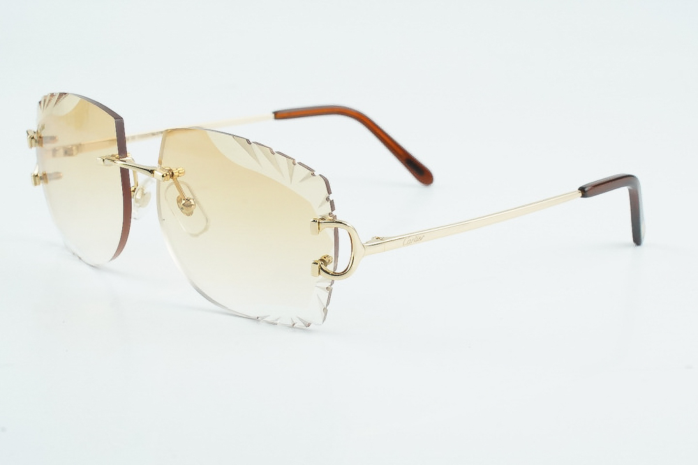 Diamond-Cut Carti Big C Wires (Brown Tint)