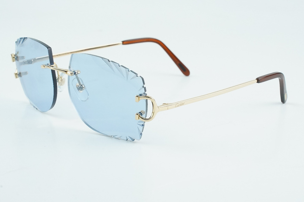 Diamond-Cut Carti Big C Wires (Blue Tint)